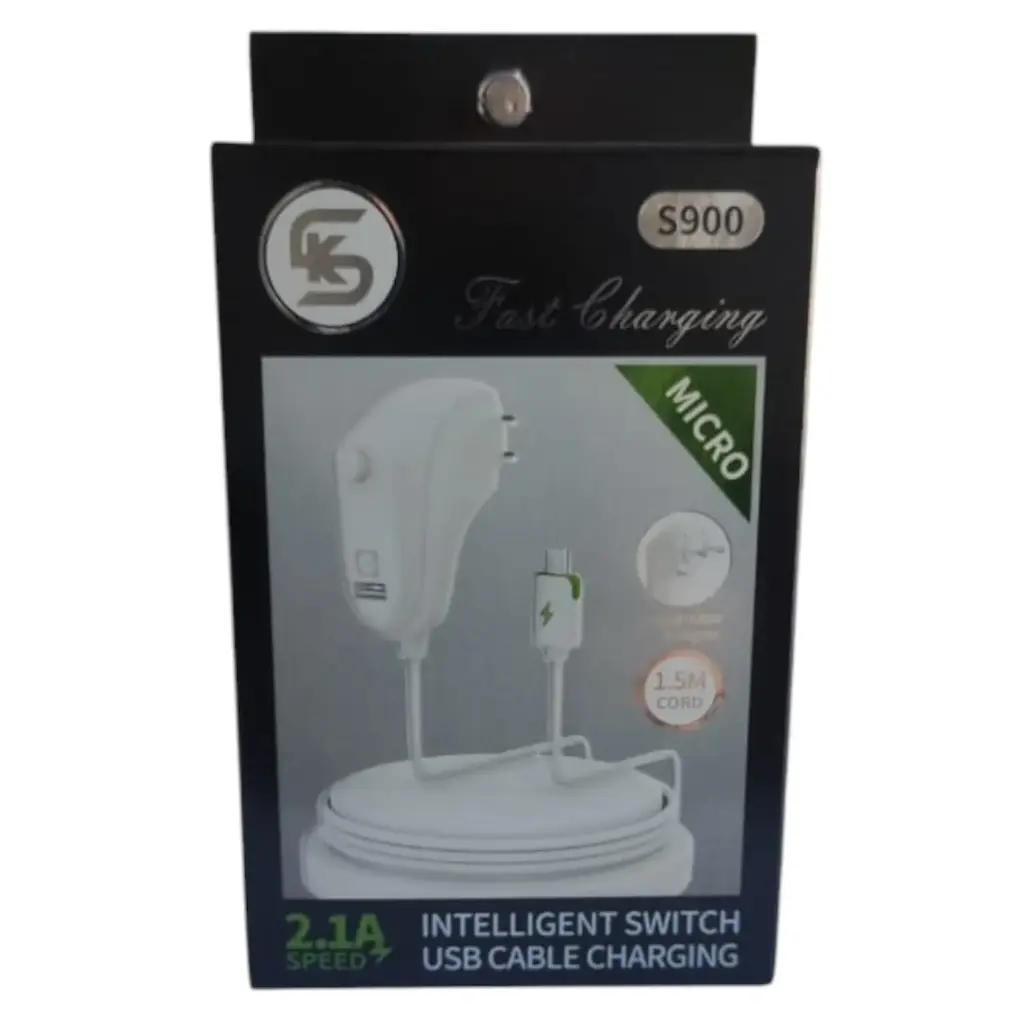 شاحن اصلي شركه ميكرو زرار بور متاح تغيير الاضاءة بعد الشحن S900 USB 