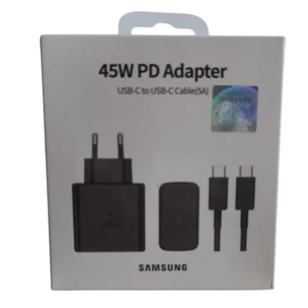 شاحن سامونج ثلاثي مع كابل SAMSUNG 45W