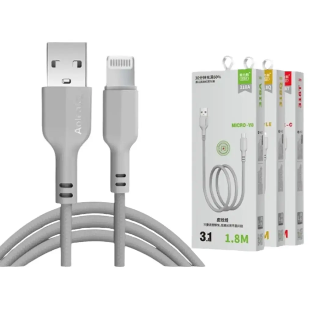 كابل 2متر IPHONE USB/DATA 318Q  3.1A