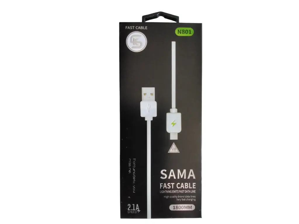 كابل  مضيء MICRO USB/DATA N801 2M