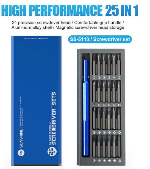 مفك طقم صان شاين SUNSHINE SS5118 SET 25IN1
