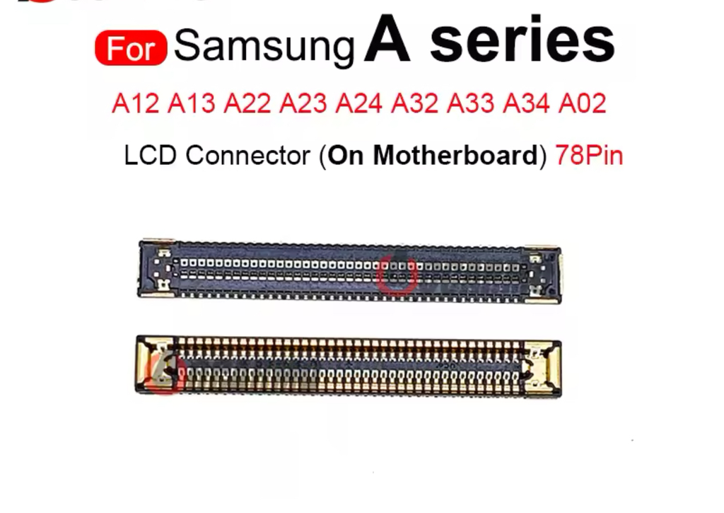 سوكت شاشة SAM A12/A32 5G/M02/M12/M32 5G/F12