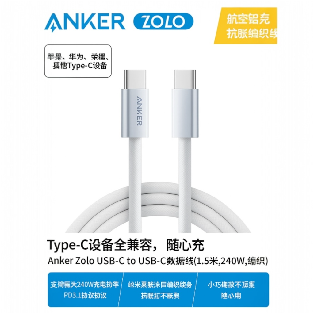 كابل انكر A8060P21 C TO C 1.5M