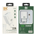 KM901 2USB 3.1A  V8 شاحن ميكرو 