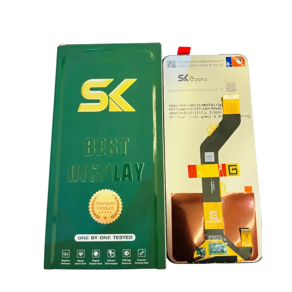 توكيل LCD INFINIX X682 HOT10/X683/NOTE8I/SPARK6/KE7/CAMON16/CE7/POVA2 NEO 