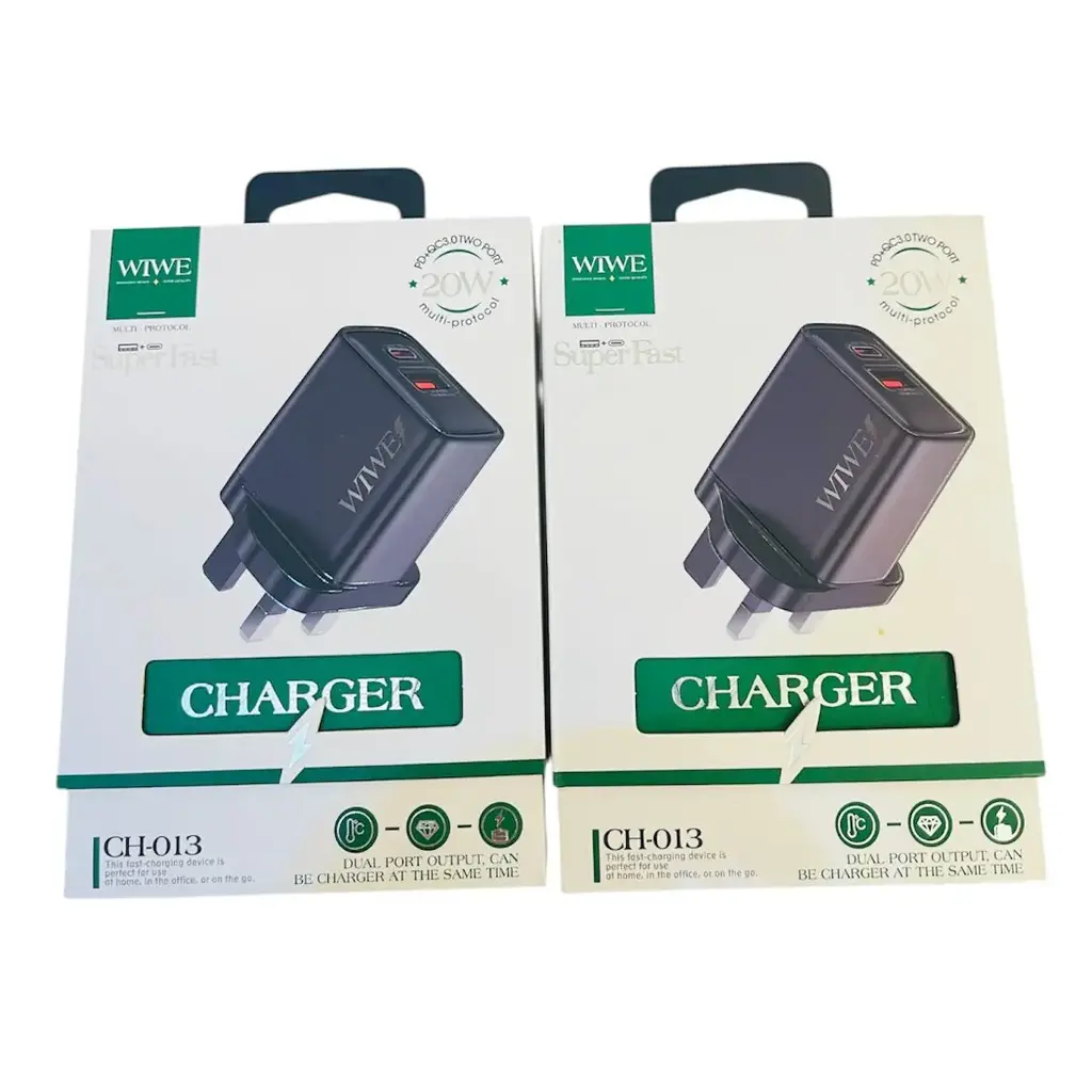  شاحن  سوبر فاست 20W CH013 BLACK   