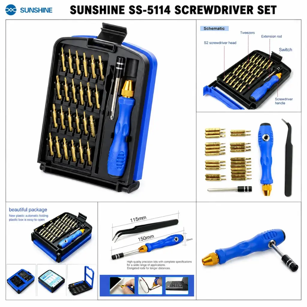 مفك طقم  SUNHINE SS-5114 27IN1 OPENING TOOLS