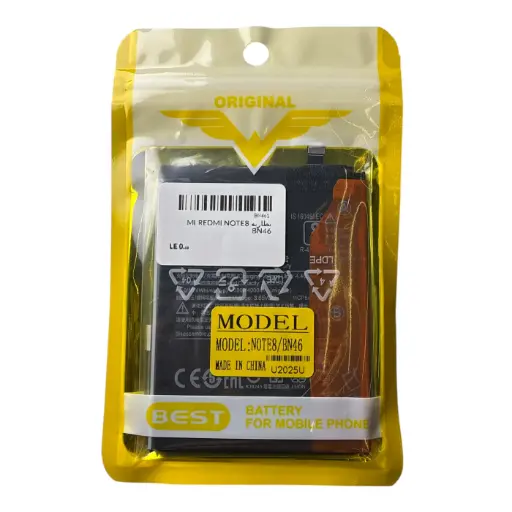 [4000MAH/REDMI7/NOTE82021/NOTE8/NOTE9T] بطاريه MI REDMI NOTE8 BN46