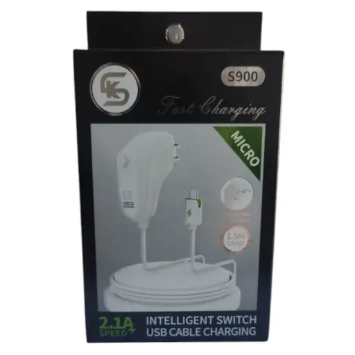 شاحن اصلي شركه ميكرو زرار بور متاح تغيير الاضاءة بعد الشحن S900 USB 