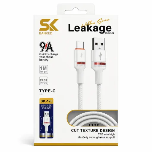 [SK170 TYPEC]  كابل تاب سي SK-170 USB/TYPEC 1M 