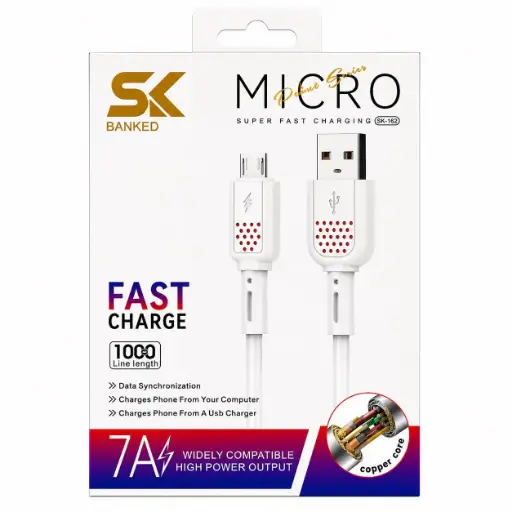 [SK162 MICRO]  كابل ميكرو SK-162 V8 USB/MICRO 1M
